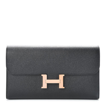 Hermes Epsom Constance Long Wallet Black 1 of 8