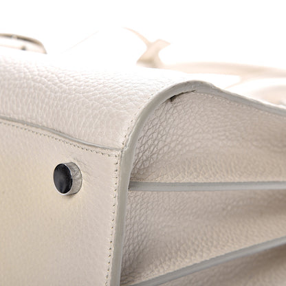 Saint Laurent Grained Calfskin Small Sac De Jour Dove White 15 of 20