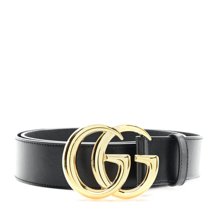 Gucci Textured Calfskin Double G 40mm Belt 95 38 Black 1 of 4