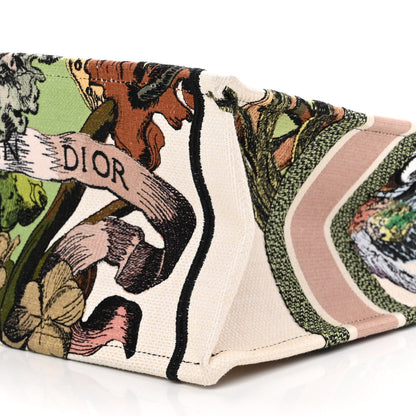 Christian Dior Canvas Embroidered Medium Coeur En Fleurs Book Tote Multicolor 9 of 12