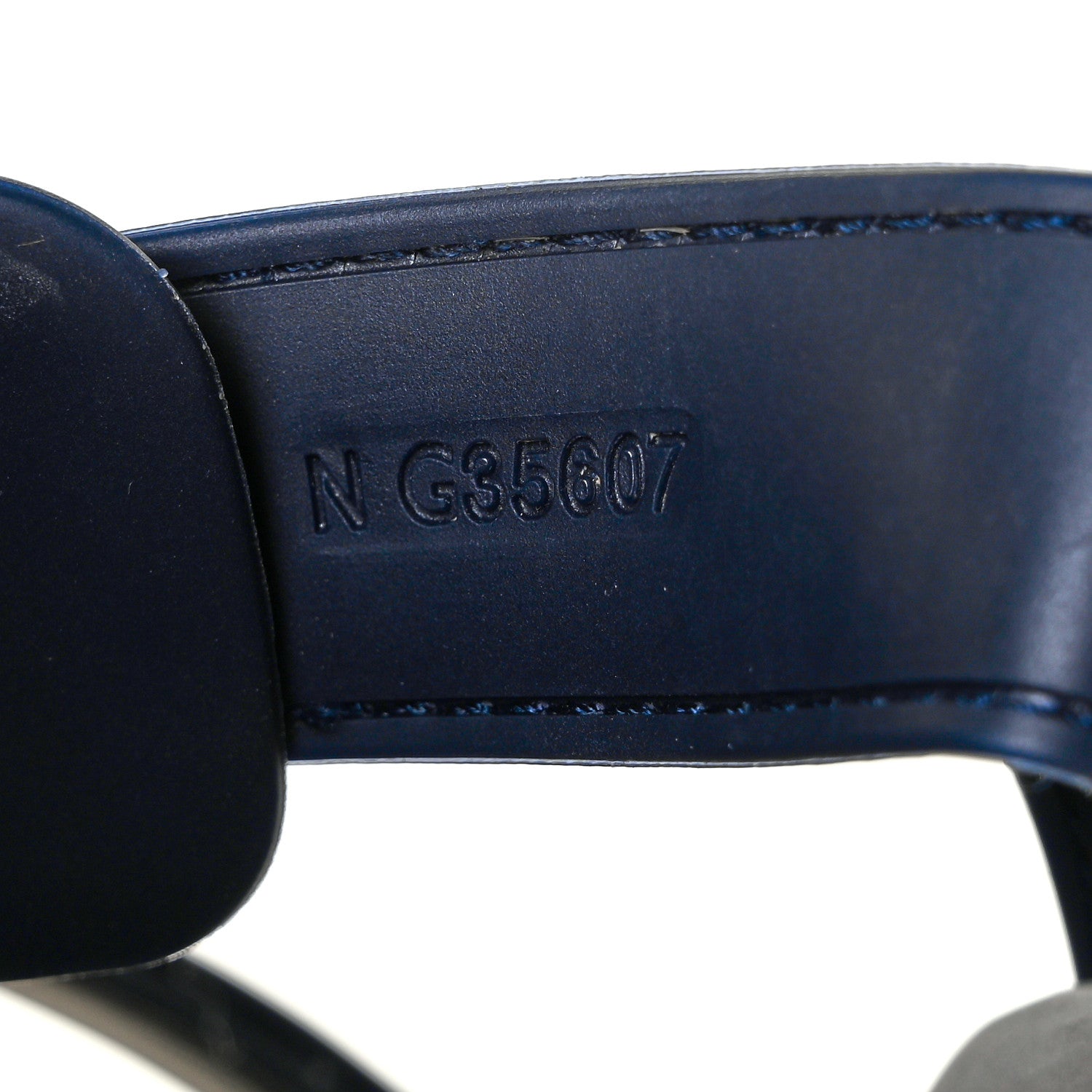 Chanel Rubber CC Dad Sandals 37 Navy 8 of 9