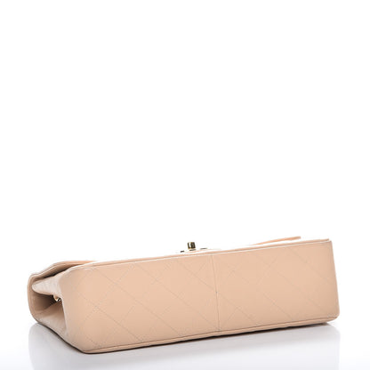 Chanel Caviar Quilted Jumbo Single Flap Beige Clair 4 of 10