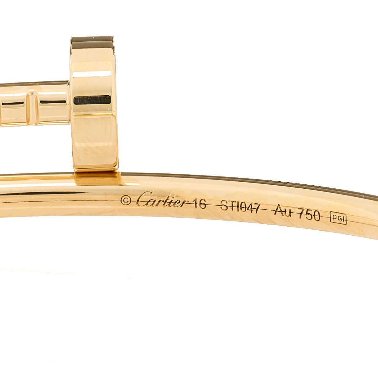 18K Yellow Gold Small Juste Un Clou Bracelet 16