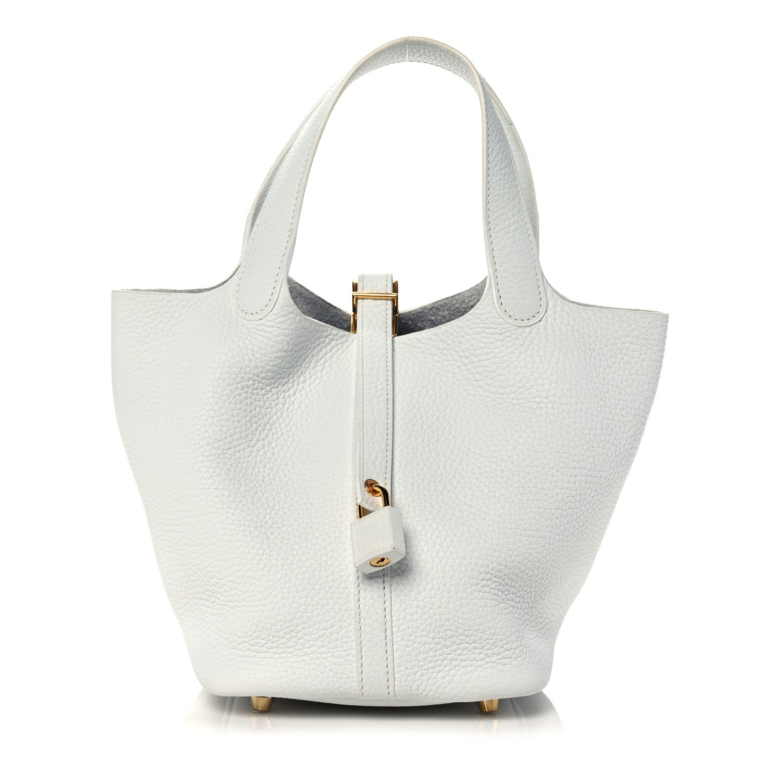 Hermes Taurillon Clemence Picotin Lock 18 PM White 1 of 11
