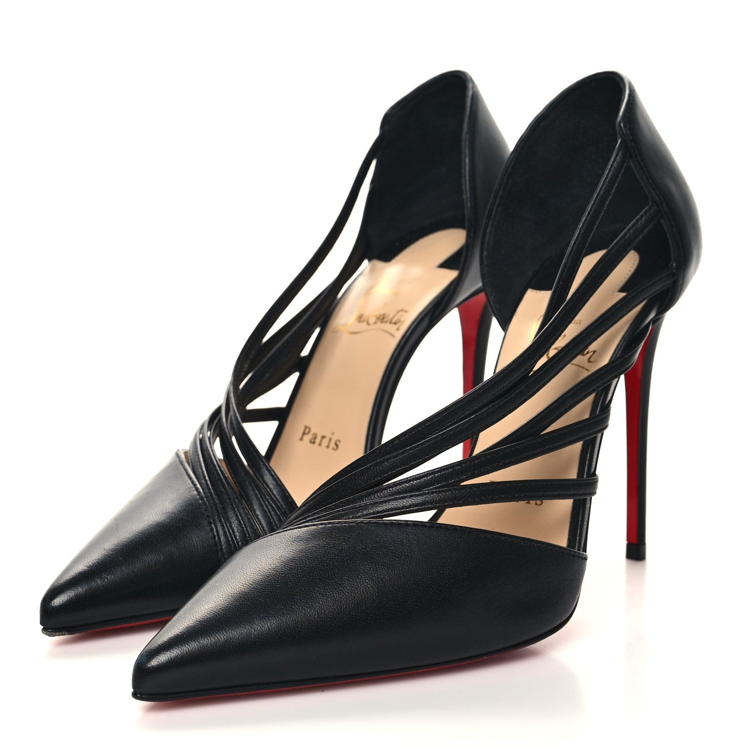 Christian Louboutin Nappa Antinorina 100 Sandals 36 Black 3 of 7
