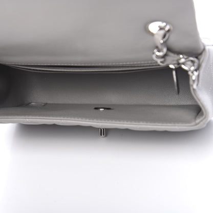 Chanel Lambskin Quilted Mini Rectangular Flap Grey 4 of 10