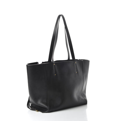 Chloe Smooth Calfskin Medium Milo Shopping Tote Black 3 of 9