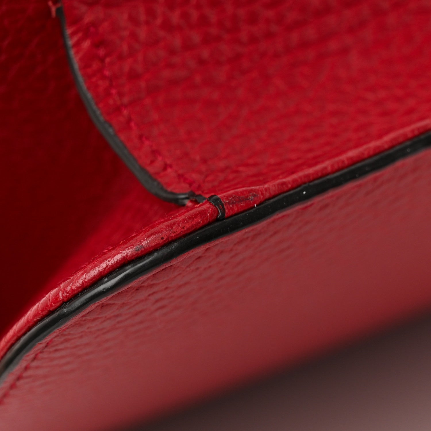 Gucci Dollar Calfskin Interlocking G Shoulder Bag Red 16 of 21