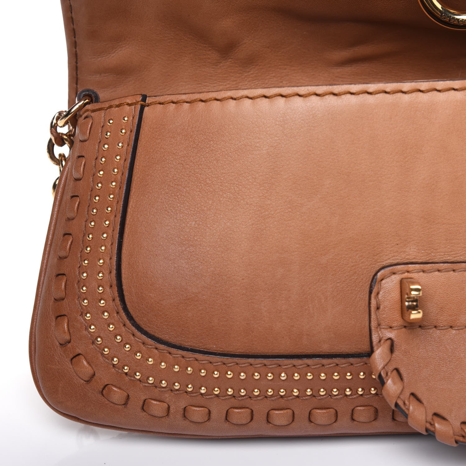 Gucci Calfskin Snaffle Bit Evening Bag Brown 11 of 19
