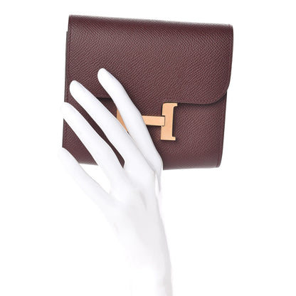 Hermes Epsom Constance Short Wallet Bordeaux 2 of 8