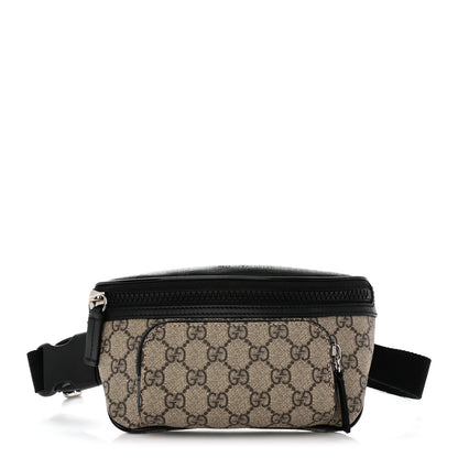 Gucci GG Supreme Monogram Belt Bag Black 1 of 12