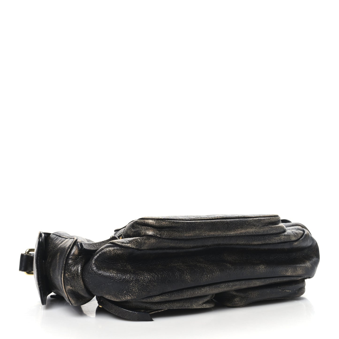 Distressed Nappa Pocket Bag  Sand Coffee