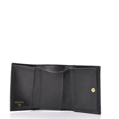 Chanel Caviar Quilted Small Boy Flap Wallet Black 5 of 8