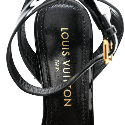 Louis Vuitton Patent Calfskin Shake Sandals 39 Black 8 of 9