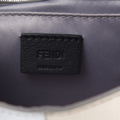 Fendi Vitello Mirror Elite Bi-Color Mini Rush Clutch Argento Champagne 6 of 16