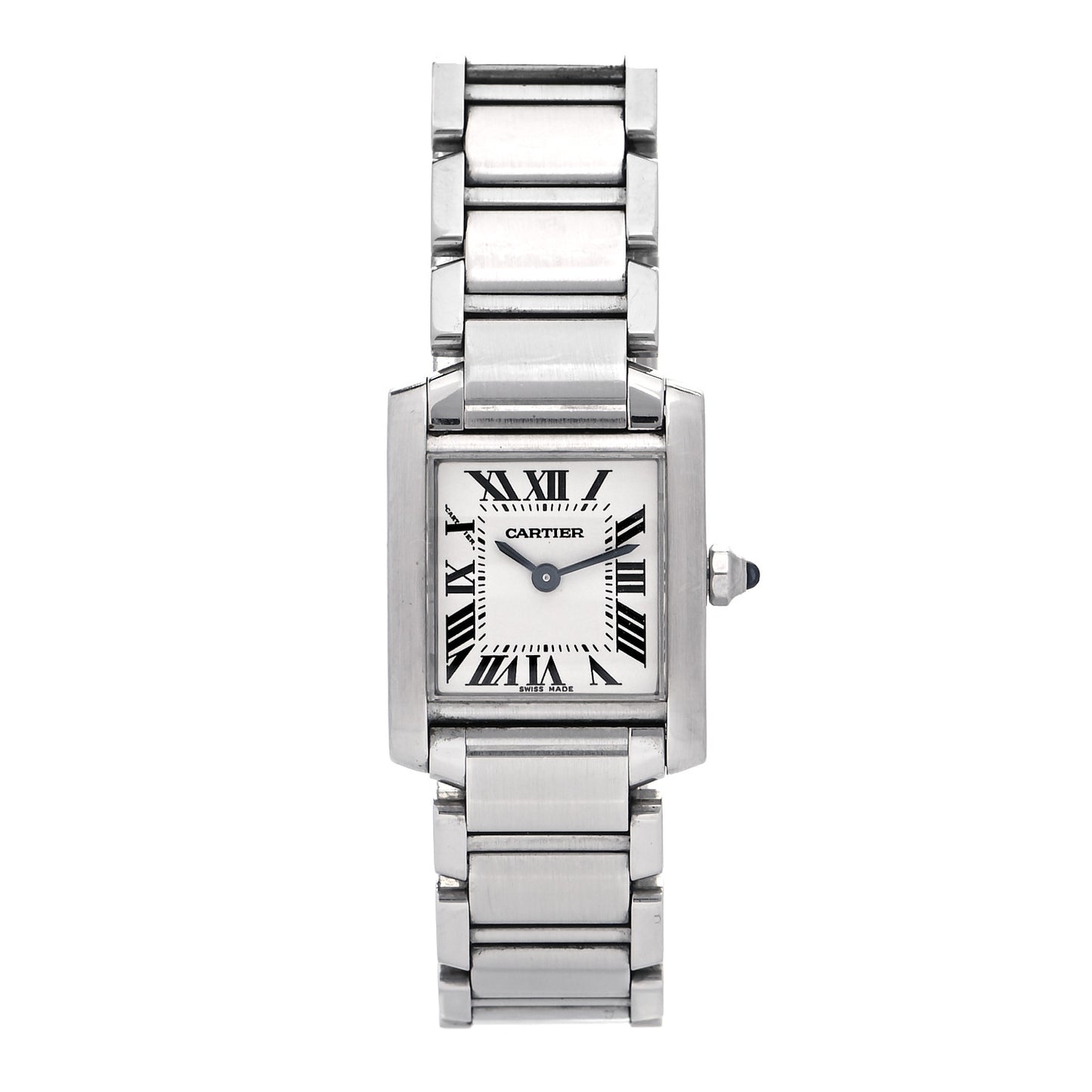 Stainless Steel 20mm Tank Francaise Quartz Watch