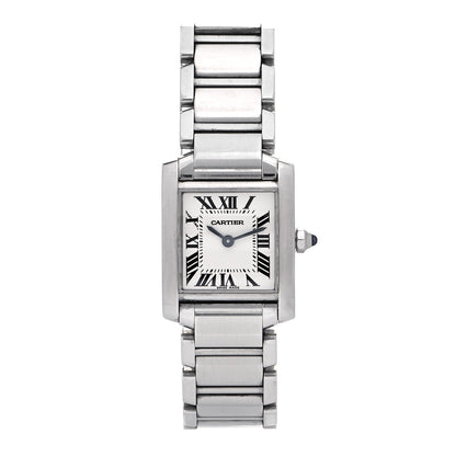 Cartier Stainless Steel 20mm Tank Francaise Quartz Watch 1 of 5