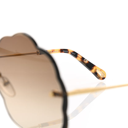 Chloe Flower Round Sunglasses CE156S in Brown 5 of 6