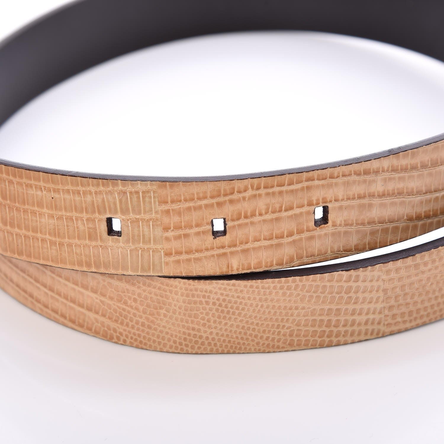 Gucci Lizard Belt 75 30 Beige 5 of 6