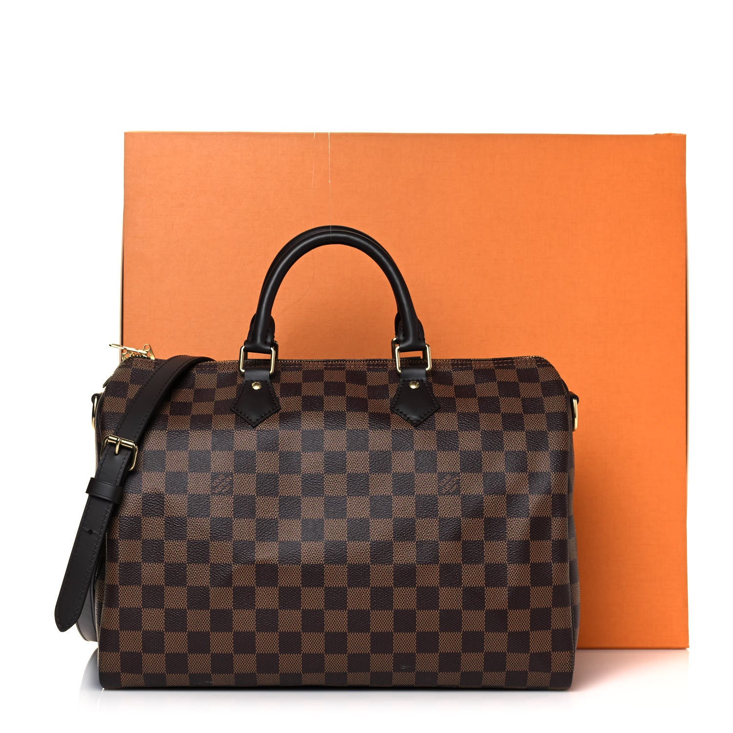 Louis Vuitton Damier Ebene Speedy Bandouliere 35 10 of 10