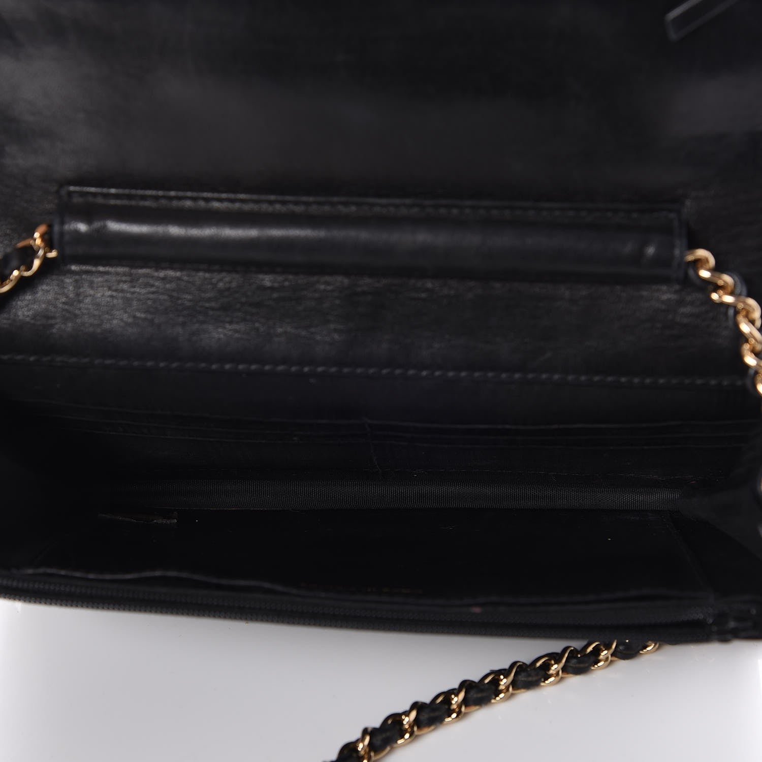 Chanel Caviar Timeless CC Wallet On Chain WOC Black 5 of 9