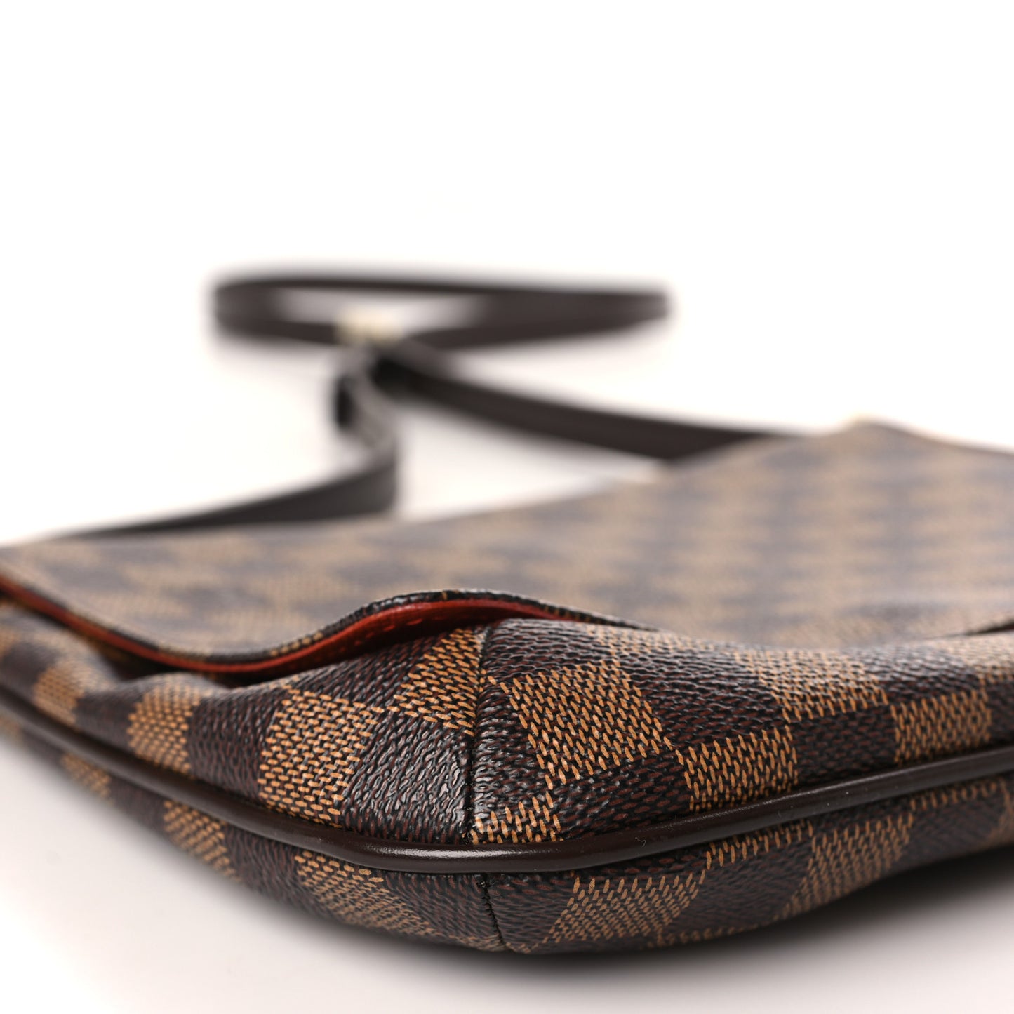 Damier Ebene Musette Tango Long Strap