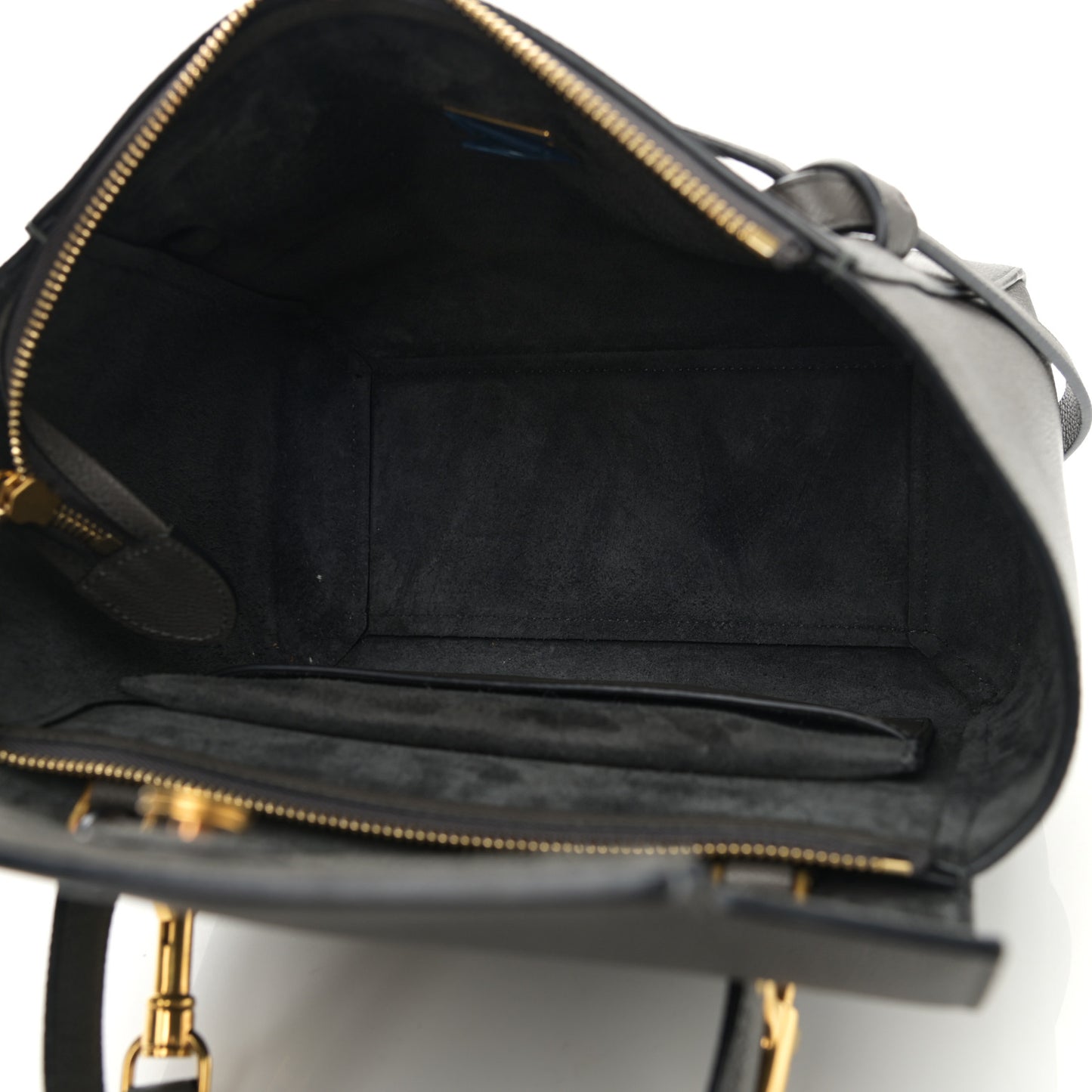 Grained Calfskin Micro Belt Bag Grey