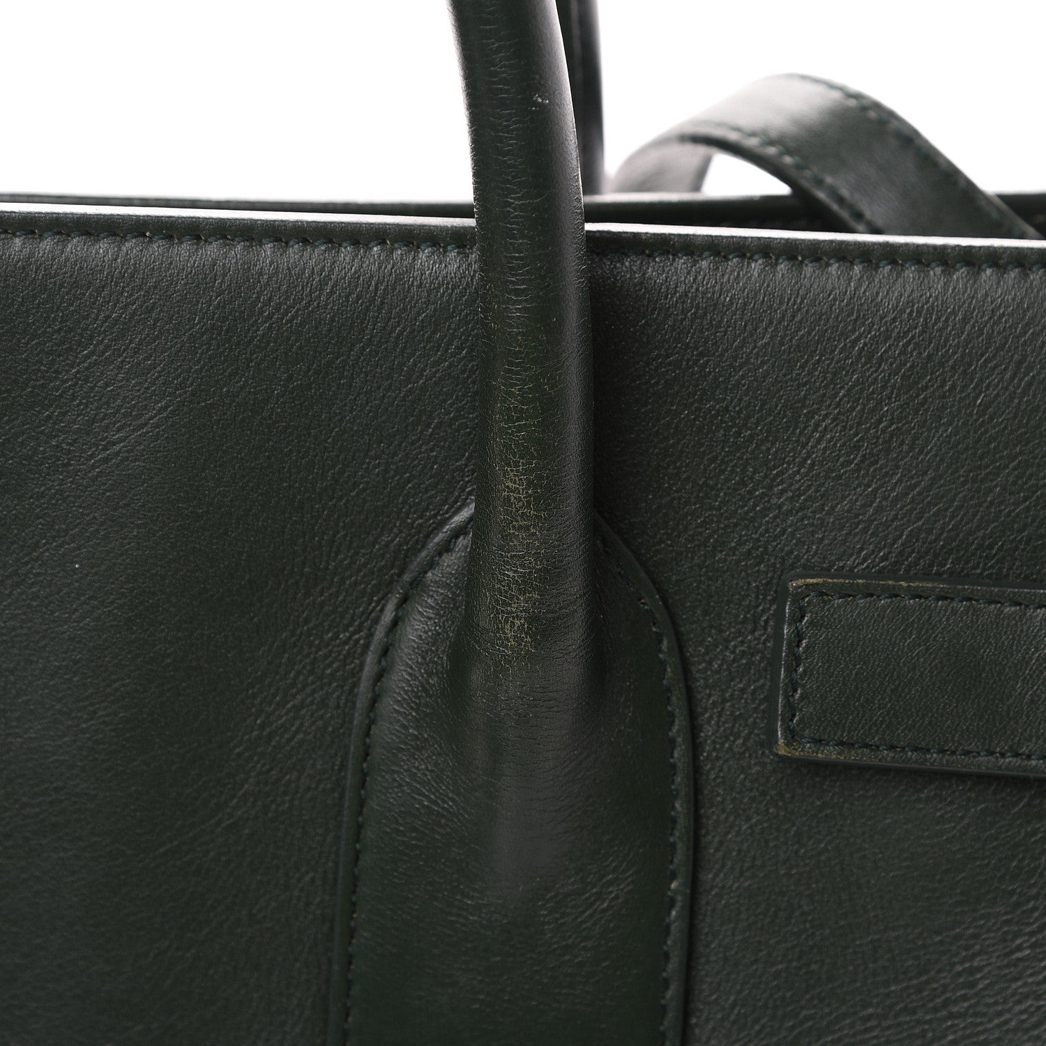 Saint Laurent Calfskin Small Sac De Jour Dark Green 14 of 17