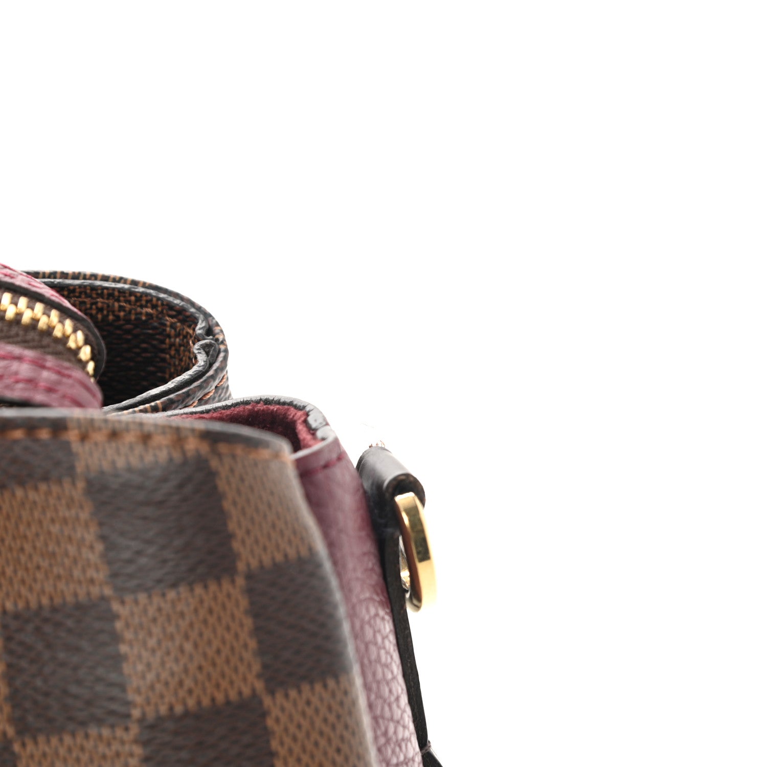 Louis Vuitton Cuir Taurillon Damier Ebene Normandy Bordeaux 13 of 15