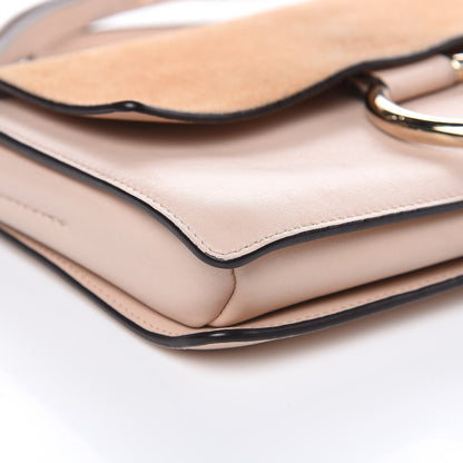 Chloe Suede Calfskin Small Faye Shoulder Bag Cement Pink 9 of 16