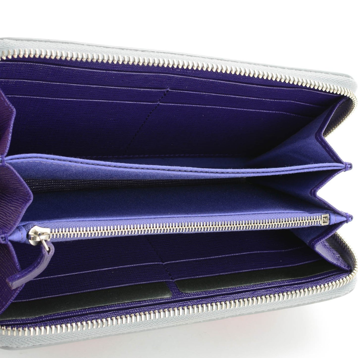 Vitello Elite Studded Hypnoteyes Zip Around Wallet Polvere Multicolor