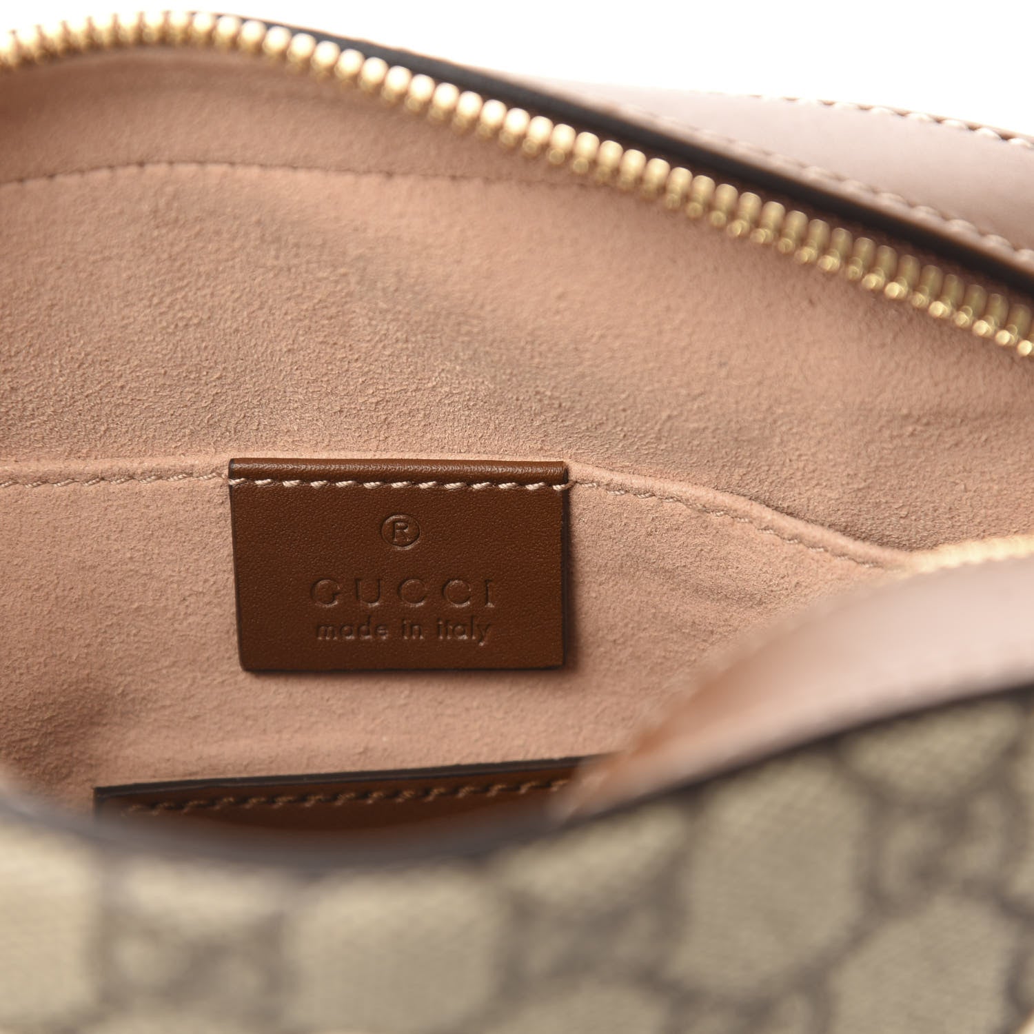 Gucci GG Supreme Monogram Blind For Love Embroidered Mini Chain Shoulder Bag Beige Tuscany 5 of 10