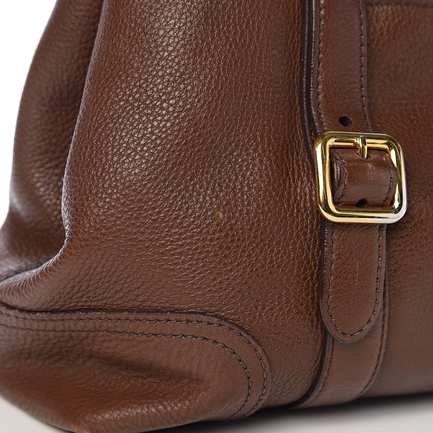 Prada Vitello Daino Shoulder Bag Bruciato 8 of 11