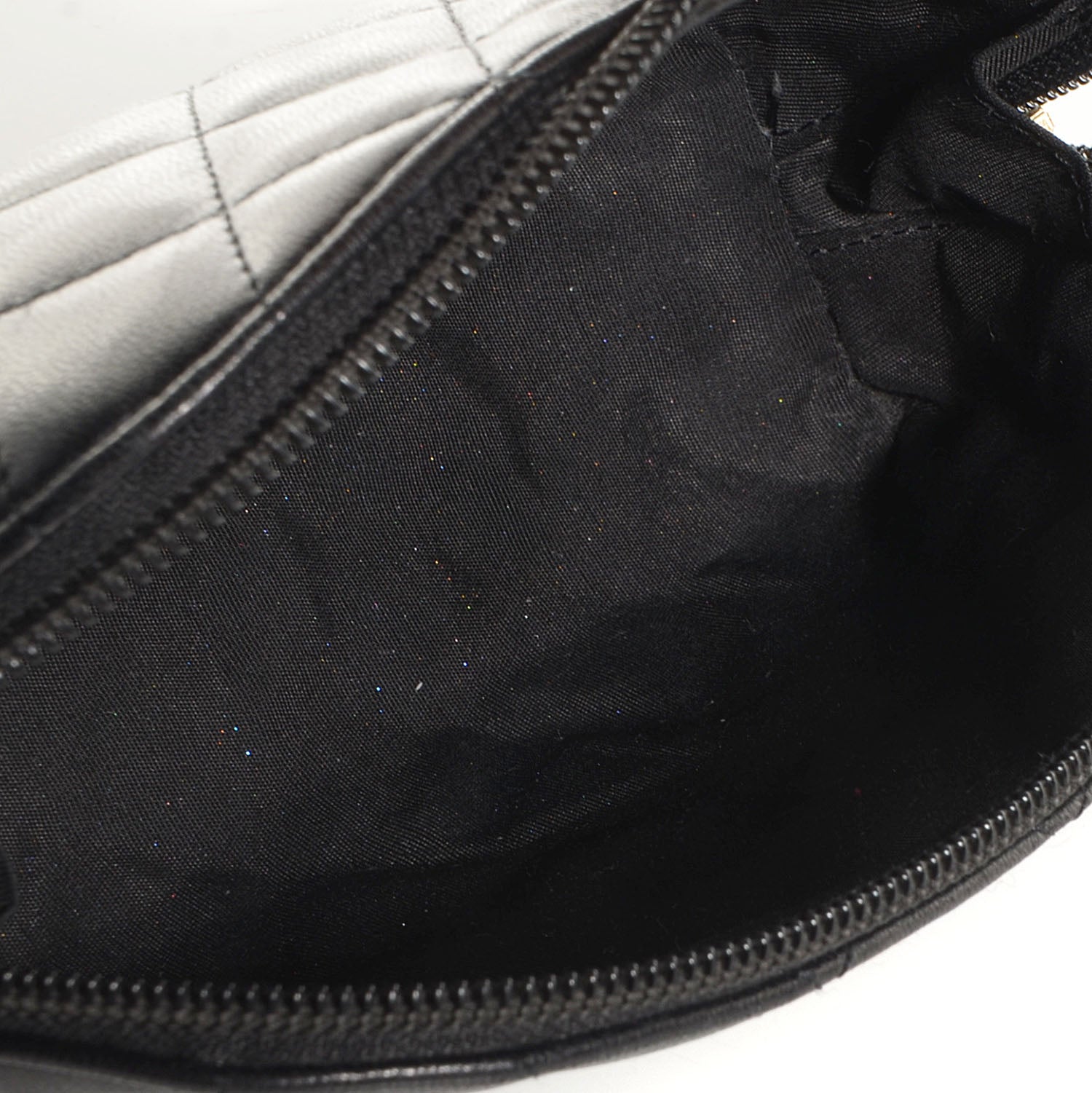 Chanel Lambskin Quilted Valentine Cosmetic Pouch Black 5 of 7