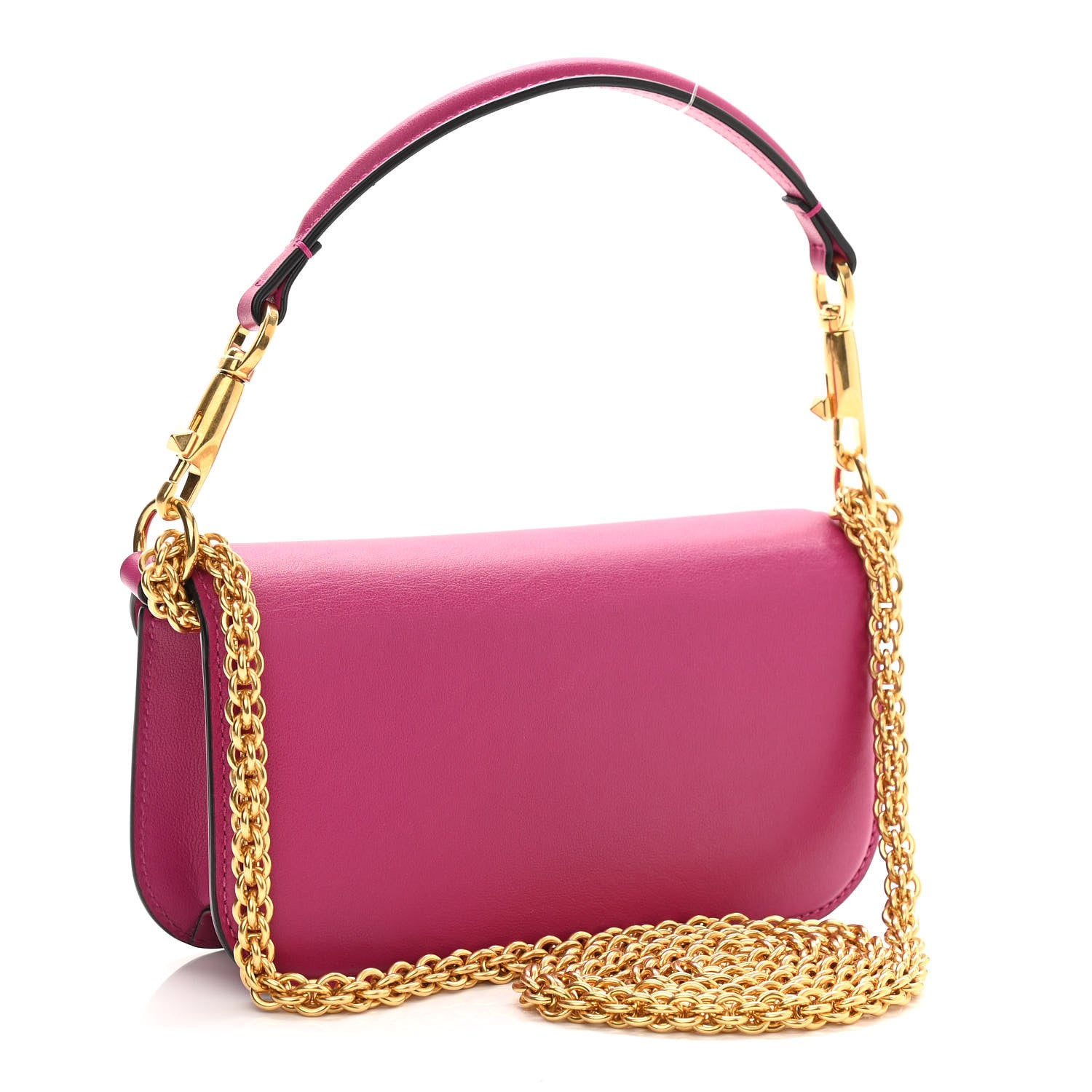 Valentino Garavani Calfskin Vlogo Small Loco Shoulder Bag Rose Violet 3 of 11