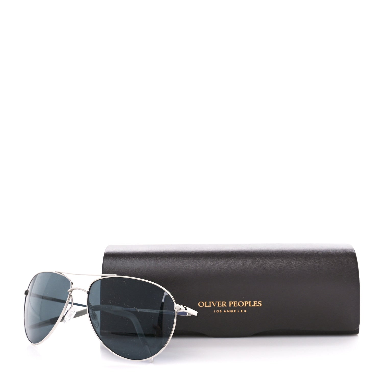 Oliver Peoples Benedict Aviator Sunglasses Silver 7 of 7