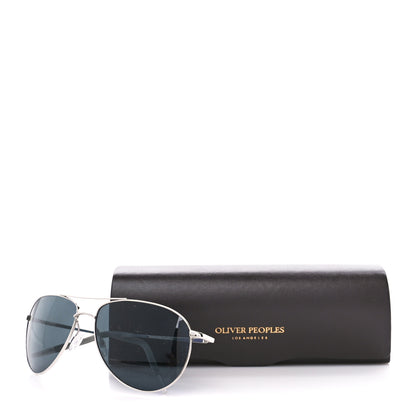 Oliver Peoples Benedict Aviator Sunglasses Silver 7 of 7