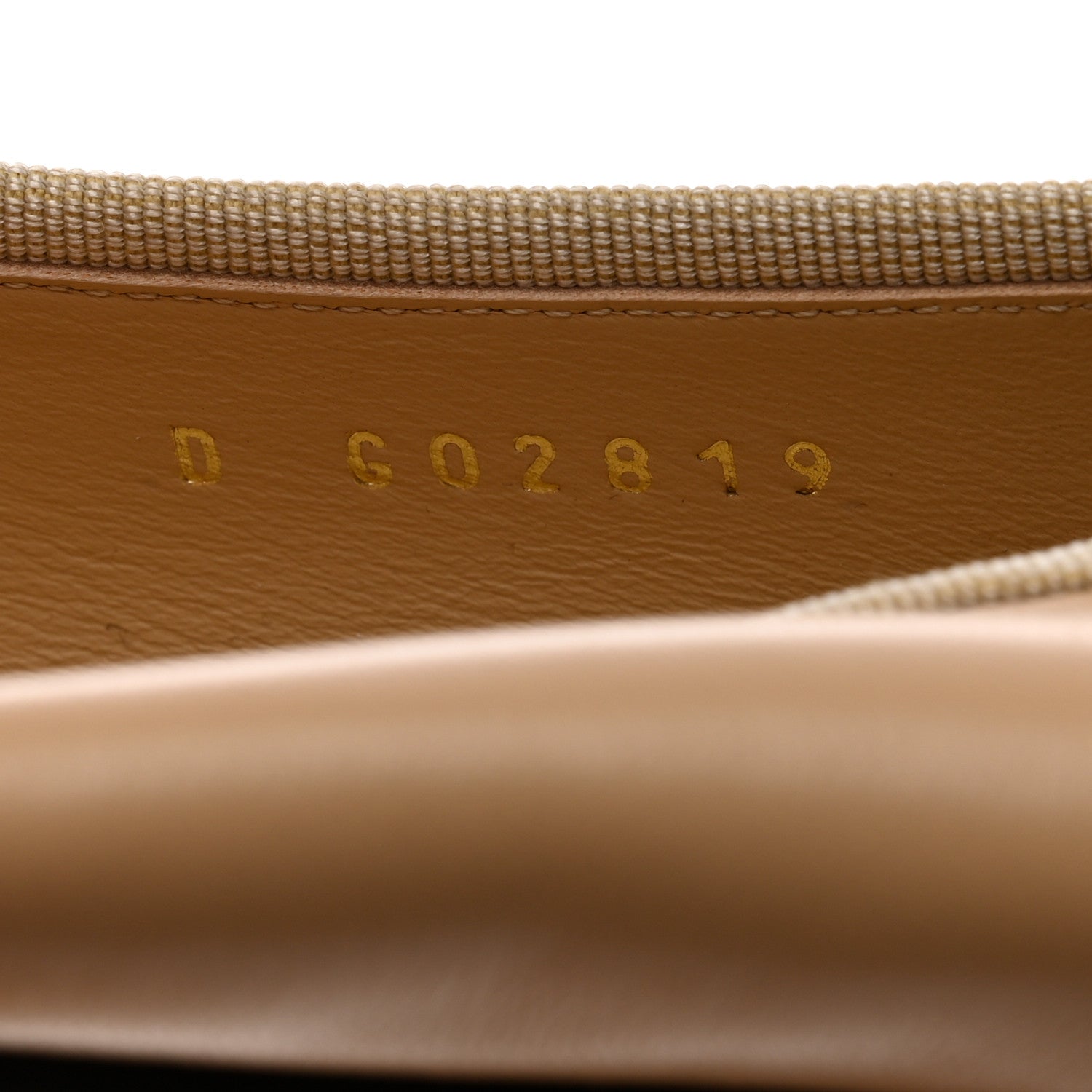 Chanel Lambskin Cap Toe CC Ballerina Flats 37.5 Beige Black 6 of 9