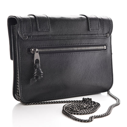 Proenza Schouler Lambskin Large PS1 Chain Wallet Black 3 of 9