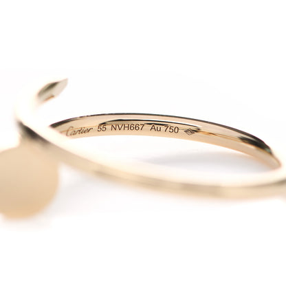 Cartier 18K Yellow Gold Small Juste Un Clou Ring 55 7.25 5 of 6