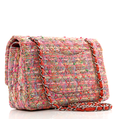 Chanel Tweed Quilted Medium Double Flap Multicolor 3 of 10