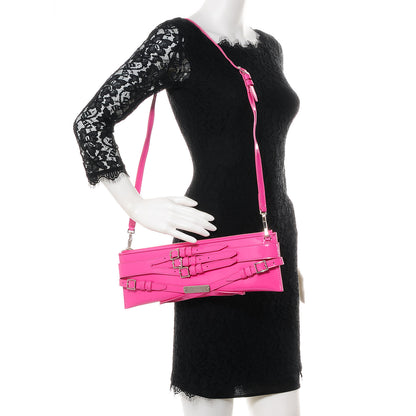 Burberry Patent Bridle Calfskin Clutch Bag Pink 2 of 10