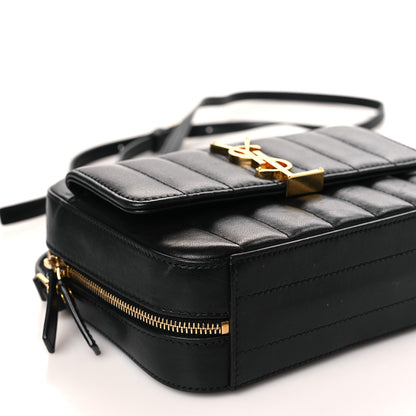 Saint Laurent Lambskin Matelasse Monogram Vicky Camera Bag Black 8 of 10
