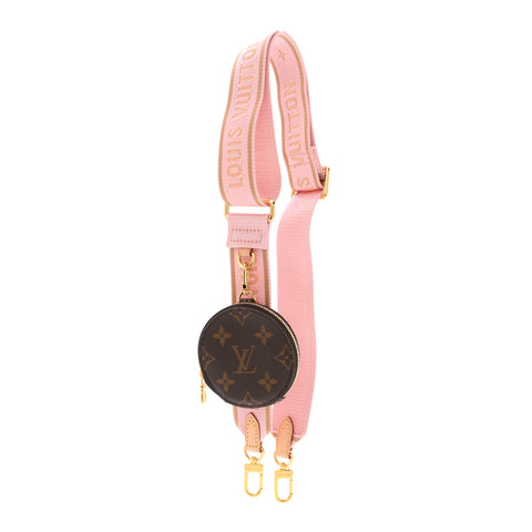 Monogram Multi Pochette Accessories Bandouliere Shoulder Strap Rose Clair