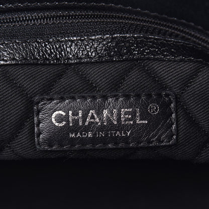 Chanel Goatskin Perforated Large CC Tote Black 7 of 17