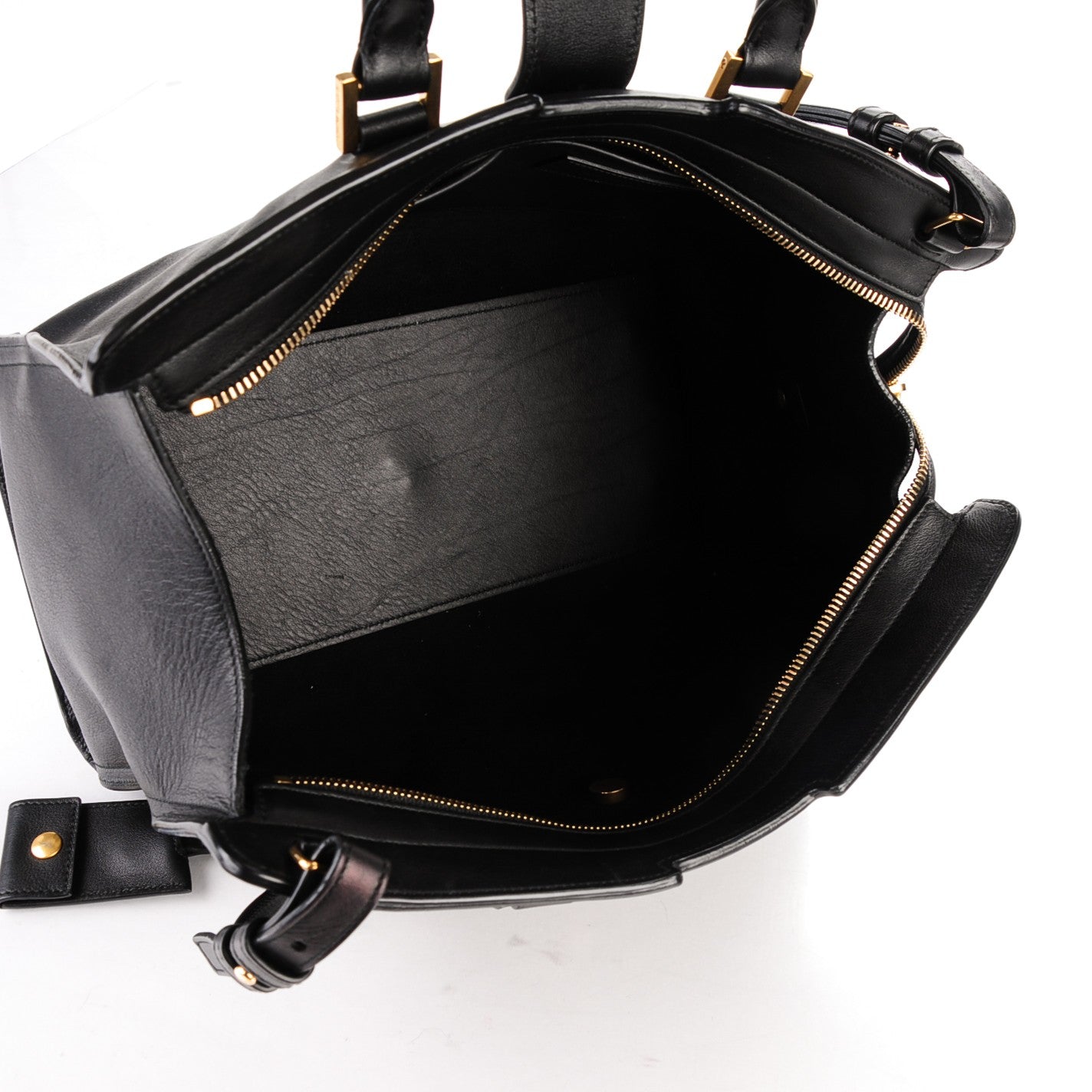 Calfskin Small Classic Y Cabas Black