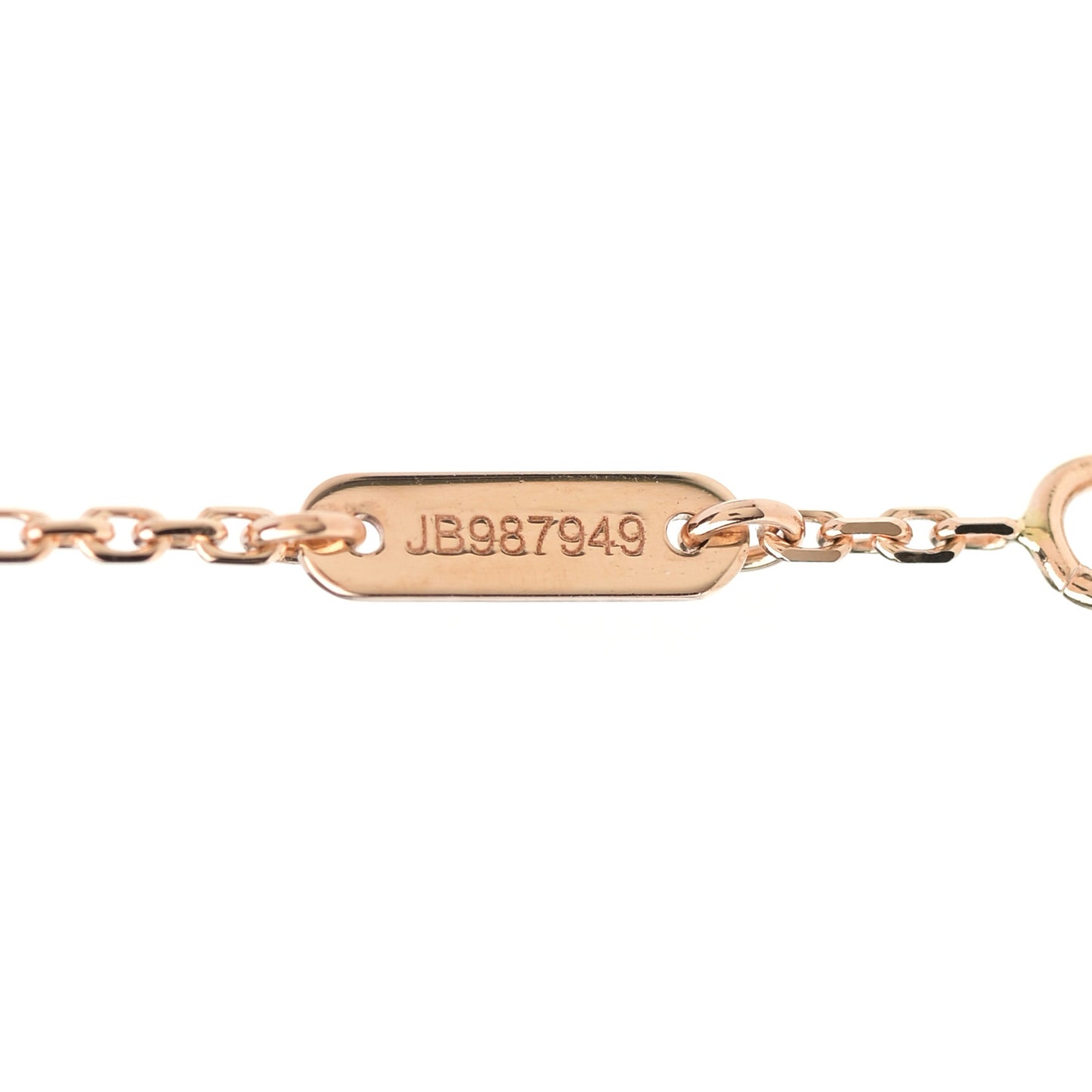 18K Rose Gold Carnelian Sweet Alhambra Bracelet