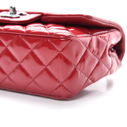 Chanel Patent Calfskin Quilted Mini Rectangular Flap Red 10 of 10