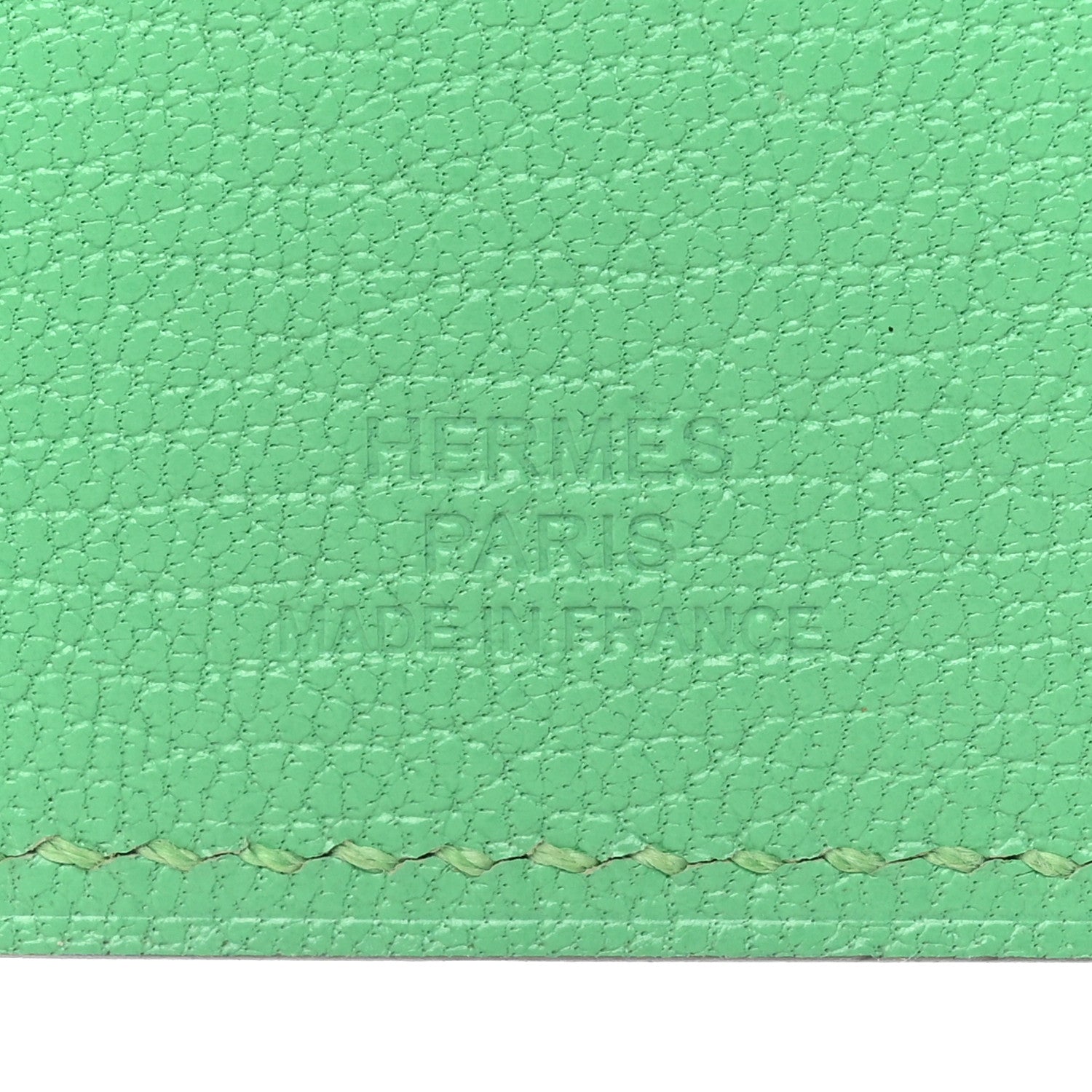 Hermes Chevre Chamkila Tarmac PM Passport Holder Vert Comics 6 of 9