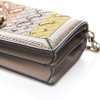 Bottega Veneta Nappa Ayers Intrecciato Club Stitch Knot Clutch Chamomile 8 of 9